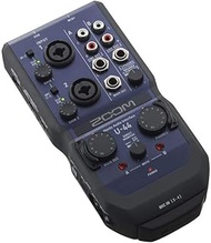 Zoom U-44 Handy Audio Interface, 4-Channel Portable USB Audio Interface, 2 XLR/TRS Combo Inputs, MID