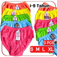 3 Pcs Girls' Underwear CDs with Stabilo Images Ages 1-9 Years NEWEST 2026 GRIYO DALEMAN99