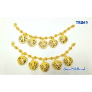 Bangkok Gold Hanging Boll Disco Bracelet (ETB200) (ETB201)