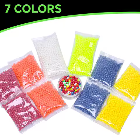 1D 1000 Rounds Airsoft BBs Bullets Colorful 6mm BB Pellets Strikeball Rifle Gun Plastic BB Ball Shoo