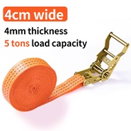 Ratchet Strap Cargo Tie Down Belt Heavy Duty Lorry Binding Strap Durable Steel Frame Safe Towing Rop