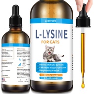 Lysine for Cats Immune Support, L-Lysine Supplement for Cat, Lysines for Feline Respiratory Health -