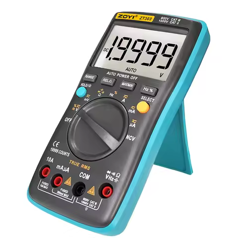 ZT301 / ZT302 / ZT303 Digital Multimeter True-RMS Backlight AC DC Voltage Ammeter Current Ohm Auto/M