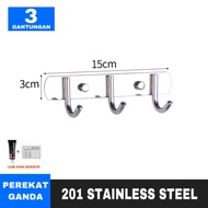 Inaso Gantungan Hanger Kamar Mandi Tempel Dinding Hook Rak Gantung Handuk Pakaian Baju Rak Dapur Spa
