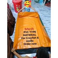 cray fish and azolla pond pvc type material