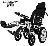 Motorized Wheel Chair Lightweight Foldable Exclusive Portable Brushless Powerful Motors Adjustable Backrest And Joystick With Headrest Scooter 25Km (Size : 25KM)