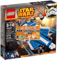 限時下殺樂高LEGO 75087星球大戰安納金的定製絕地星際戰斗機兒童智力拼接