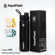 AQUAFLASK(40oz)Space Black 22oz 32oz AQUA FLASK Wide mouth Vacuum Insulated Stainless Stee glass
