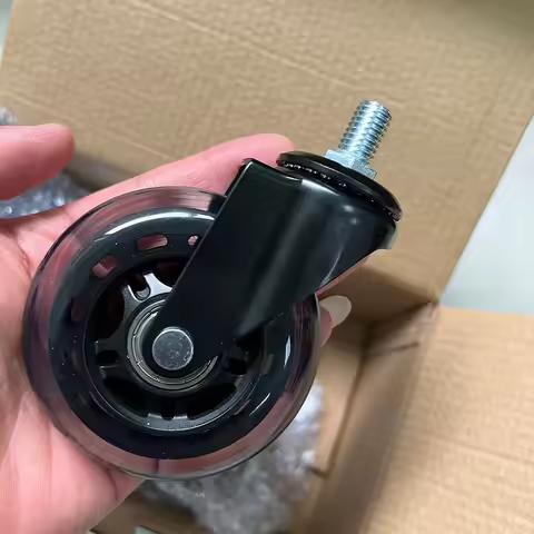 5-Pack 3" Universal M8/M10 PU Ice Roller Wheels - Heavy Duty Mute Casters for Scooter, Electrophores