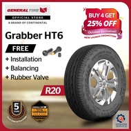 General Tire Grabber HT6 R20 235/55 245/45 245/50 255/45 255/50 255/55 (with installation)