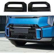 crosselec Carbon Fiber Trim Penutup Lubang Udara Bampar Depan untuk 2024 KIA EV9 GT-Line