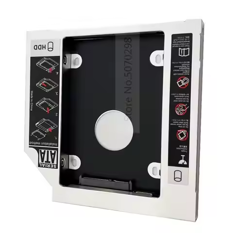 2nd 2.5 HDD SSD Hard Drive Optical bay Caddy Frame Tray Bracket for HP COMPAQ CQ57 CQ58 CQ60 CQ61 CQ