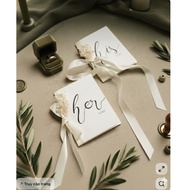 Wedding Vows Card Set with Decor Accessories 4U04 – His Vows Her Vows, Wedding Decoration Photograph
