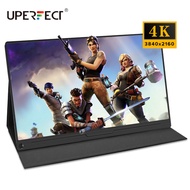 UPERFECT 15.6 4K Portable Computer Monitor Game IPS Screen External Laptop HDR Dual Display 3840 x 2160 for PS4 Xbox Phone HDMI DP