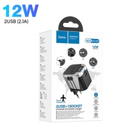(Hoco ของแท้) Travel Charger Hoco ชุดหัวชาร์จเร็ว แปลงขาปลั๊กไฟ ทั่วโลก มีฟิวส์กันไฟช็อต Universal