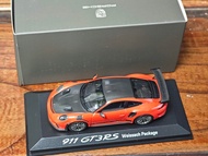 Mini Cut MINICHAMPS 1/43 PORSCHE PORSCHE 911 991.2 GT3 RS Orange
