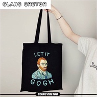 Van Gogh Shopping Bag Art Oil Painting Graphic Canvas Shoulder Bag Cute Female Harajuku Grunge Tote 