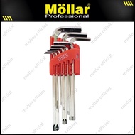 HDT 9 Pcs Long Combination L-Shaped Wrench Set BINTANG – Chrome Vanadium, Durable & Precision
