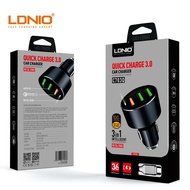 LDNIO C703Q AUOTO-ID 3USB PORT QUICK CHARGE 3.0 FAST CHARGING CAR CHAGER