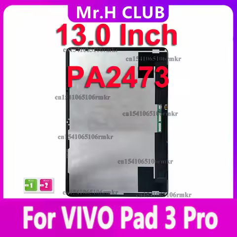 Tablet LCD Display Replacement For VIVO Pad3 Pro PA2473 PA 2473 Touch Screen Glass Digitizer Panel R