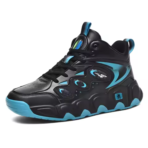 Plus Big Size 50 51 52 53 54 Mens Basketball Shoes Leather Sneakers Ankle Sports Shoes Anti-skid Win