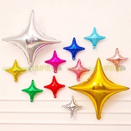 Diamond Star Foil Balloon 4 Sides Star Size 10 Inch Inch Unit 10'