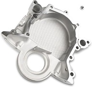 D4OE6059A Aluminum Timing Chain Cover Engine Front Compatible with 1979-1995 Ford Bronco F150 F250 F