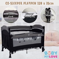 Baby Co-sleeper Playpen Rocking Cot Sleeping Bed Kraft