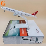 Turkish Airlines Boeing 777 Aircraft Model Metal Diecast B777 Plane Airplane Model Toy with Landing 