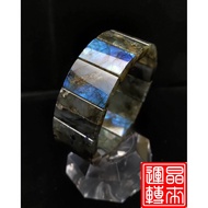 [Jinglai Run] Labradorite Hand Row 78.5g 23.7mm Hand Circumference 19cm #Spectrum Stone #Spar to Gua
