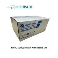 NIPRO Syringe Insulin With Needle 1ml