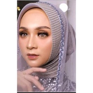 BRIDAL LAYER VAILE MUSLIM BRIDAL hijab/Slayer wedding ceremony slayer pearl veil / bridal slayer ele
