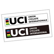 裝飾貼 反光貼 創意UCI世界腳踏車聯盟 公路車 山地車 單車貼紙 腳踏車架前叉 頭盔訂製