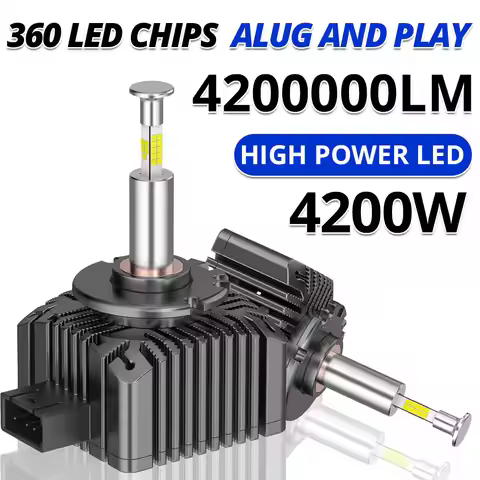 D1S D3S LED 360 Car Headlight Bulb HID D2S D4S D4R D8S D1R D2R D3R CANbus LED Car Lamps Xenon Upgrad