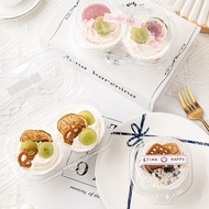 50 Sets Cupcake Packaging Box 1 Piece 2 Pieces Cupcake Packaging Box Muffin Cup Packaging Transparen