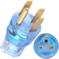 50 Amp to 20 Amp 240V RV Distribution Adapter Compatible with NEMA 14-50P to 6-20/15R or 5-20/15R, 5