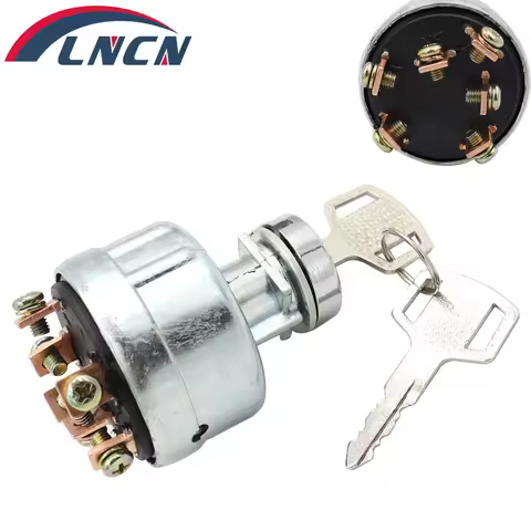 Motorcycle Ignition Starter Key Switch 4 Position 6 Terminal 2 Keys Ignition Lock Cylinder Switchs F