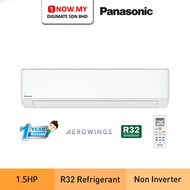 PANASONIC 1.5HP Standard Non Inverter Air Conditioner CS/CU-PN12WKH | PN-WKH Wall Mount Penghawa Din