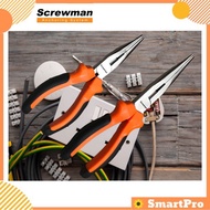 Screwman Heavy Duty 6" 8" Long Nose Pliers Electrical Tool SC316 SC318
