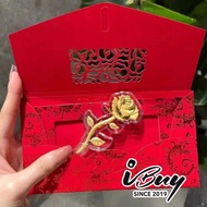 IBUY 999 Gold Plate Rose 玫瑰花 0.10G 24K (999)