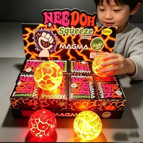 -2026new Needoh flash meteorite ball pinch music decompression maltose decompression artifact slow r