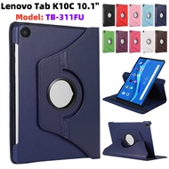 for Lenovo Tab K10C 10.1 inch 2025 Case 360 Rotating Leather Fold Tablet Case for K10C TB-311FU 10.1