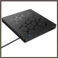 [I O J E] External CD/DVD Drive 6 in 1 DVD Drive Player USB 3.0 Type-C with SD/TF &amp; USB3.0 Optical Drives for PC Laptop