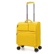 16 Inch Travel Carry-on Soft Canvas Expandable Suitcase On Wheels Trolley Rolling Laptop Luggage Bag