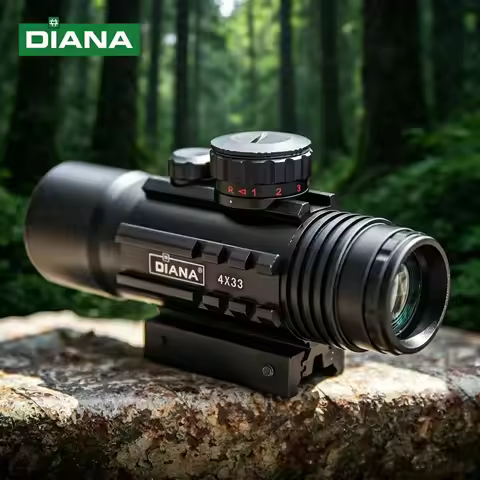 Diana 4x33 sight, 4x fixed optical lens, high-definition cross reticle, shockproof telescope univers