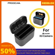 PROOCAM Insta360 X3 360 camera Dual charger huba