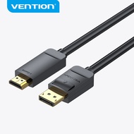 【COD】Vention DP to HDMI Cable 4K DisplayPort Male To HDMI Male Cable Audio and Video in Sync For Computer To TV Laptop and Monitor Projector DP To HDMI Cable ซื้อทันทีเพิ่มลงในรถเข็น