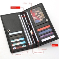 dompet kulit lelaki original dompet lelaki kulit original Deli Kangaroo Men with Zipper Korean Versi