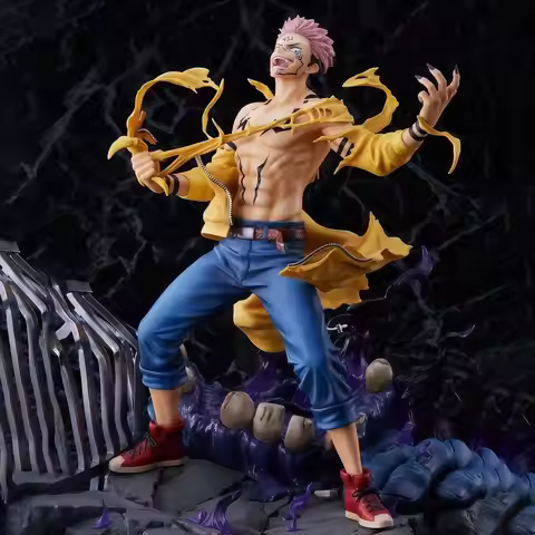 28cm 11.02 inch Anime Ryomen Sukuna Action Figures Pvc Statue Desktop Ornamen Collection Statue Mode