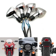4x Universal Motorcycle Amber Turn Signals Light For Honda VT Shadow Ace Classic 500 600 700 750 110